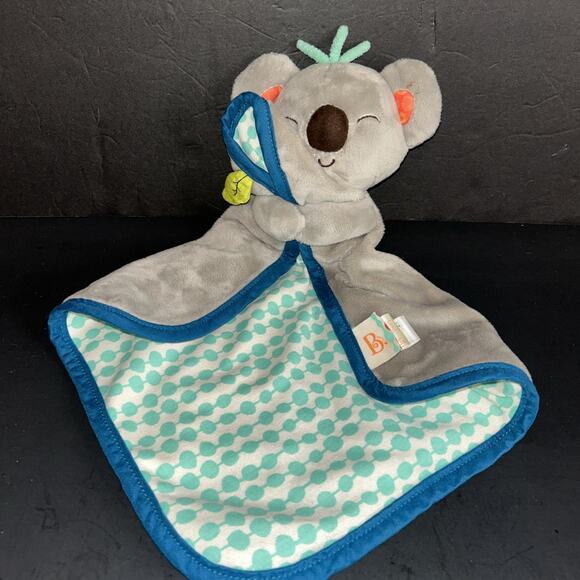 My B Toys Cuddly Gray Koala Bear Koko Dot Security Blanket Baby Lovey 15” Toy - Picture 1 of 8
